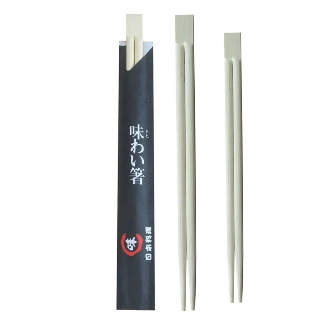 Wholesale Disposable Chopsticks Hashi Bamboo Chopsticks with Paper Sleeve