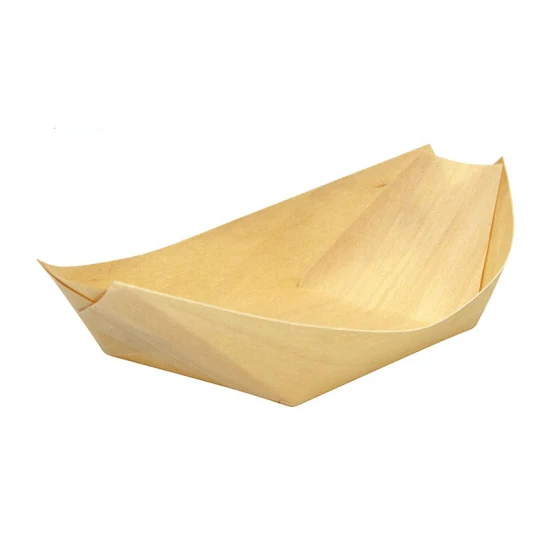 Горячая Распродажа, лодка для суши, деревянная осина, сосна, экологически чистая деревянная лодка для печенья, десерта, суши-ролла